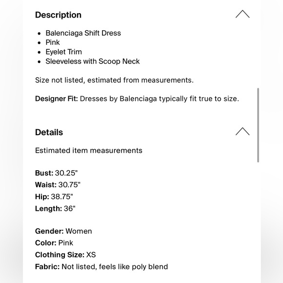 Fun and Flirty Balenciaga Sleeveless Dress EUC - worn once - Size 0/2 - Picture 4 of 4